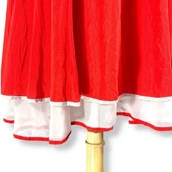 Girls From Savoy Anthro Misty Red Silk Pinup Twee Mini Dress ASO Sailor Cherry 4