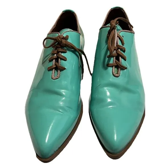 Girotti Men’s Teal Lace Up Dress Shoes Size 41