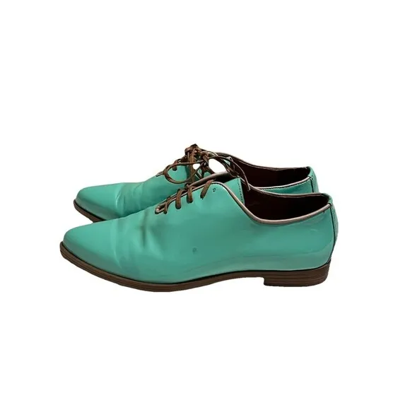 Girotti Men’s Teal Lace Up Dress Shoes Size 41