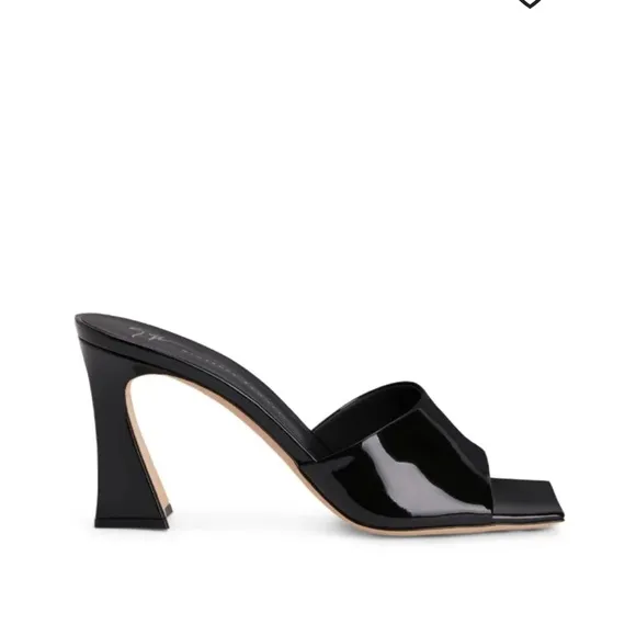 Giuseppe Zanotti Black Parent Leather Mules