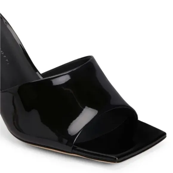 Giuseppe Zanotti Black Parent Leather Mules
