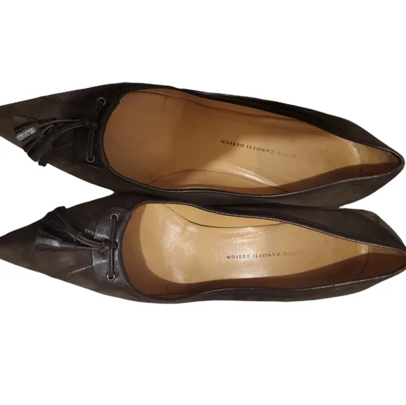 Giuseppe Zanotti Kitten Heels Brown sz 40.5