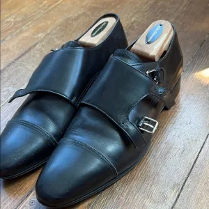 Givenchy Black Oxford Leather Shoes Sleek Cap-Toe Design