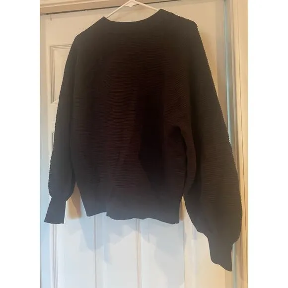 Gladwell Balloon-Sleeve Pullover Sweater, A65