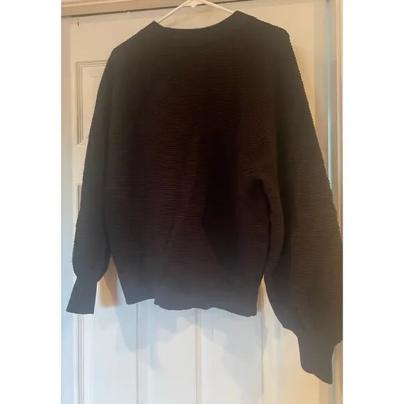 Gladwell Balloon-Sleeve Pullover Sweater, A65