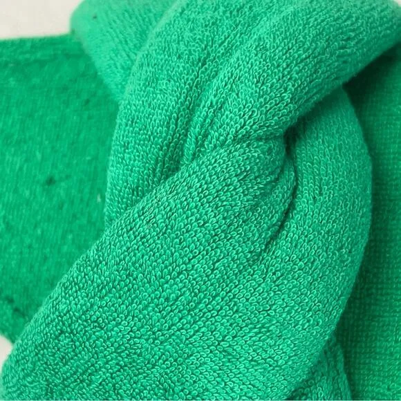 Good American Green Terry Cloth Kickstand Kitten Heel size 10