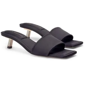 Good American Kickstand Slide Sandal In Black Size 7