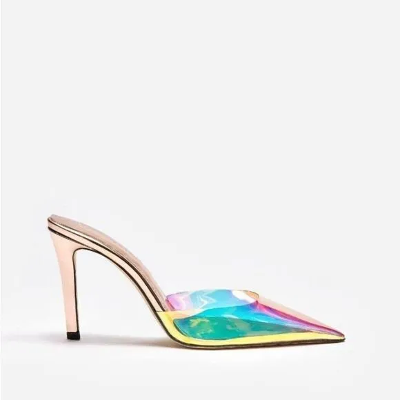 Good American PVC RAINBOW CINDER-F*CKING RELLA HIGH HEEL