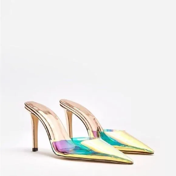 Good American PVC RAINBOW CINDER-F*CKING RELLA HIGH HEEL
