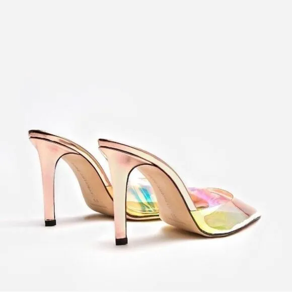 Good American PVC RAINBOW CINDER-F*CKING RELLA HIGH HEEL