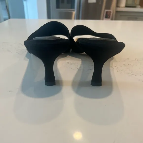 Good American The Standout Square Toe Slide Kitten Heels - Size 14​​​