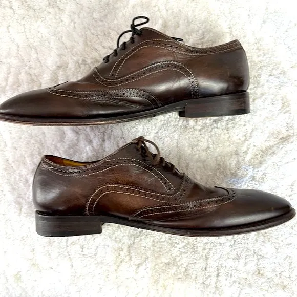 Gordon Rush Leather Wingtip Brogue Oxfords