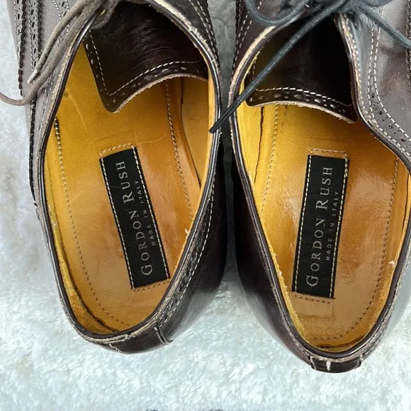 Gordon Rush Leather Wingtip Brogue Oxfords