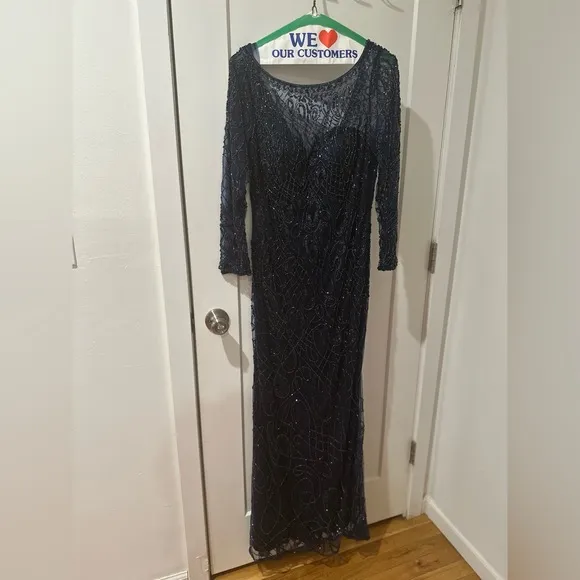 Gorgeous fully beadedd Christina Wu elegance dress size 12
