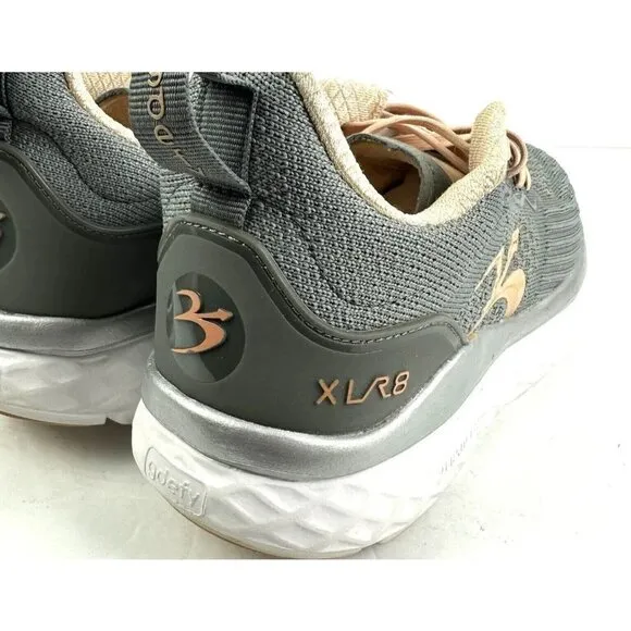 Gravity Defyer Sneaker 7 XLR8 Running Shoes Womens Gray Peach Silver Womens