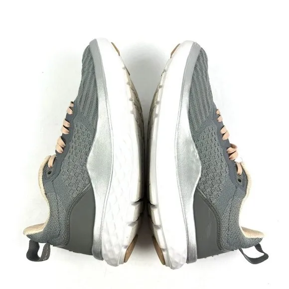Gravity Defyer Sneaker 7 XLR8 Running Shoes Womens Gray Peach Silver Womens
