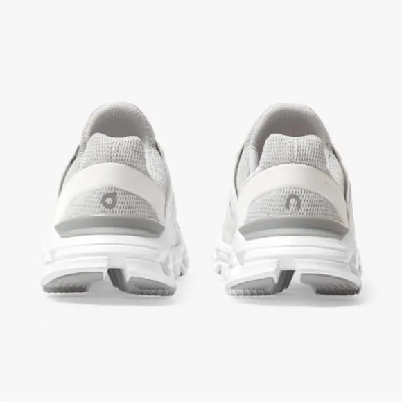 Gray and white On running shoes.