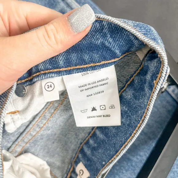 GRLFRND Sara Super High Rise Slim Straight Jeans  Lenox Hill