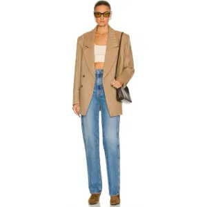 GRLFRND Sara Super High Rise Slim Straight Jeans  Lenox Hill