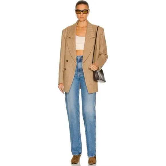 GRLFRND Sara Super High Rise Slim Straight Jeans  Lenox Hill