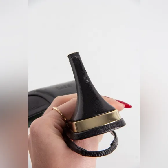 Gucci Black   Gold Slingback Heels