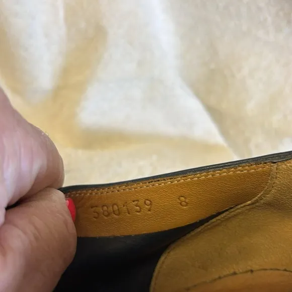 Gucci Blue and Brown Leather Oxfords Sleek Formal Design