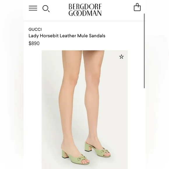 Gucci Y2K Green Suede Horsebit Kitten Mules