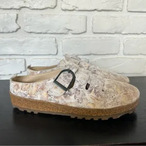 Haflinger Cork Leather Slip On Clogs Women’s‎ Size 37 Mule