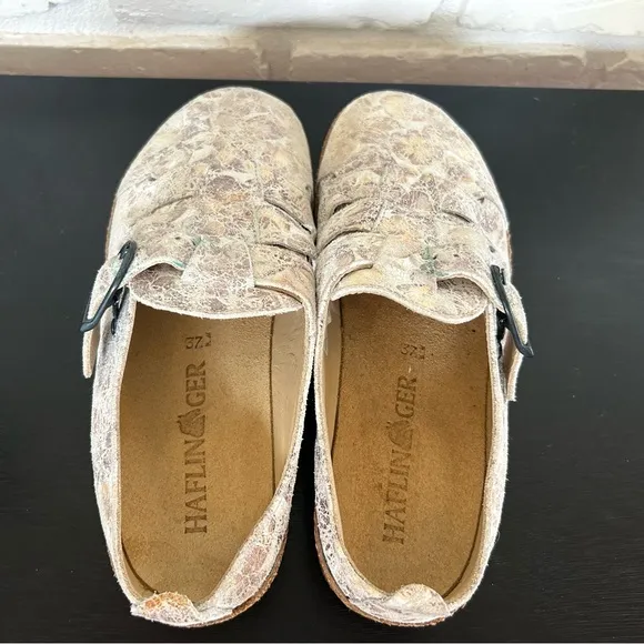 Haflinger Cork Leather Slip On Clogs Women’s‎ Size 37 Mule