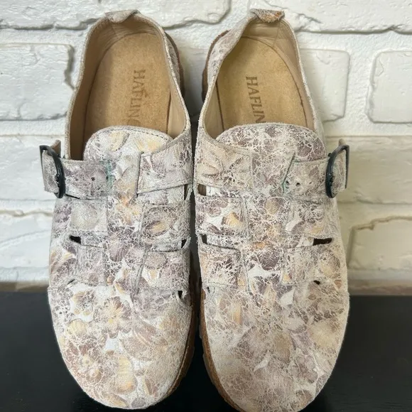 Haflinger Cork Leather Slip On Clogs Women’s‎ Size 37 Mule