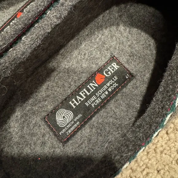 Haflinger Gray Wool Clogs