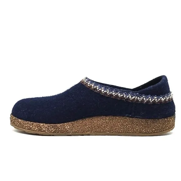 Haflinger Pure Wool Clogs Slippers Blue Men's Size EU 42 US 9.5