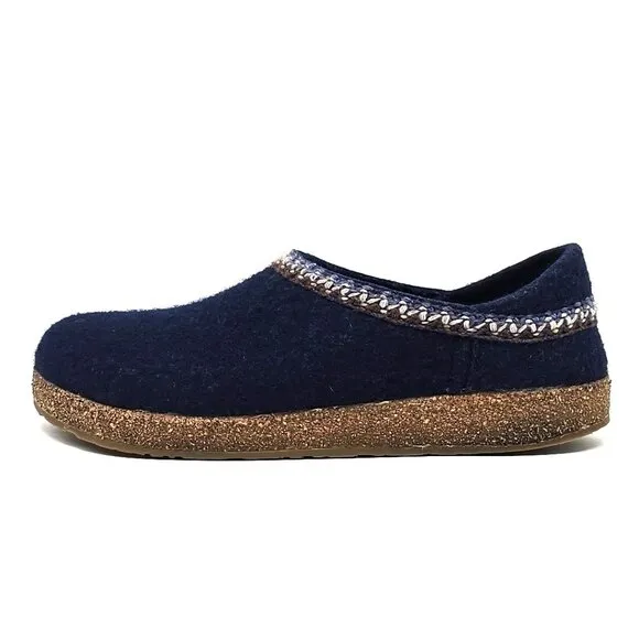Haflinger Pure Wool Clogs Slippers Blue Men's Size EU 42 US 9.5