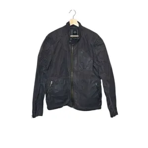 Harley Davidson black slim fit motorcycle jacket size L
