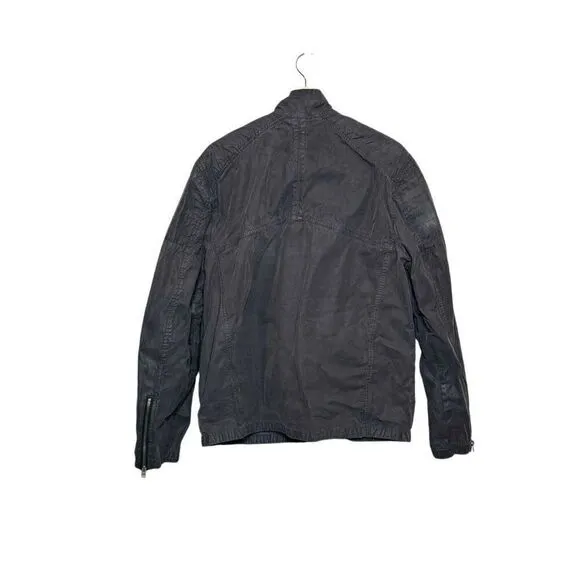 Harley Davidson black slim fit motorcycle jacket size L
