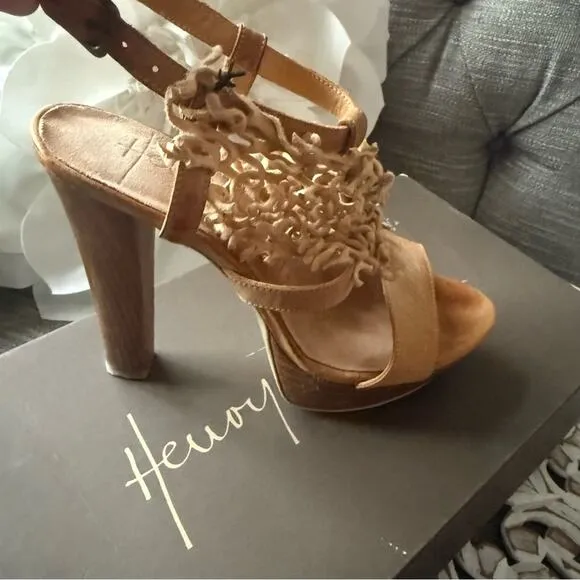 Henry Beguelin Heels Slingback Shoes Women’s 6