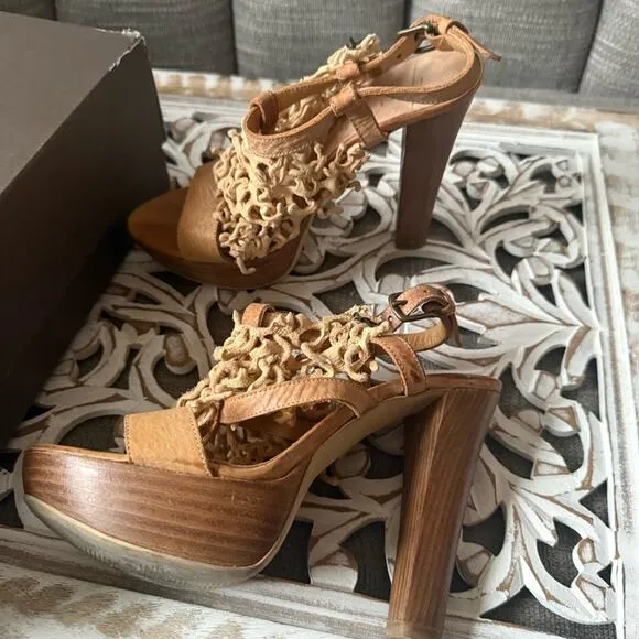 Henry Beguelin Heels Slingback Shoes Women’s 6