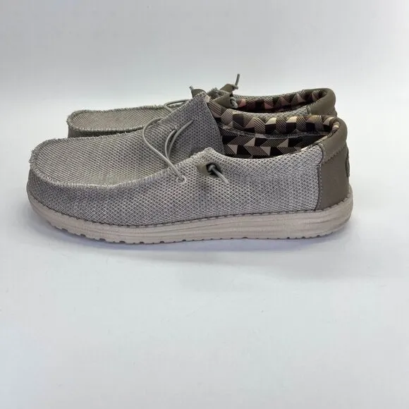 Hey Dude Wally Sport Knit Men's Loafers Size 11 Wide Slip On Shoes Light Weight