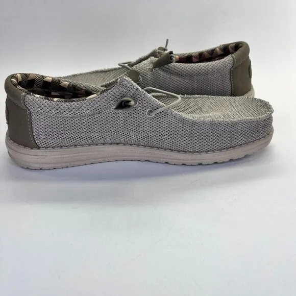 Hey Dude Wally Sport Knit Men's Loafers Size 11 Wide Slip On Shoes Light Weight