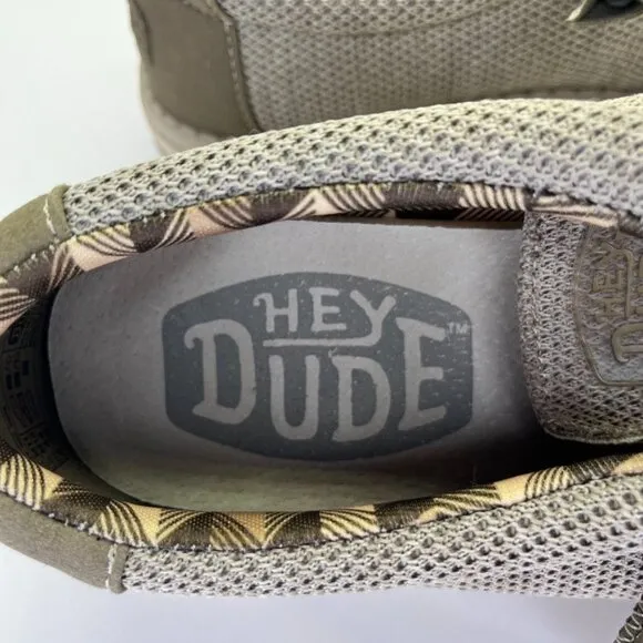 Hey Dude Wally Sport Knit Men's Loafers Size 11 Wide Slip On Shoes Light Weight