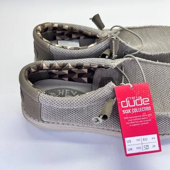 Hey Dude Wally Sport Knit Men's Loafers Size 11 Wide Slip On Shoes Light Weight