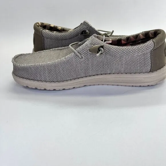 Hey Dude Wally Sport Knit Men's Loafers Size 11 Wide Slip On Shoes Light Weight