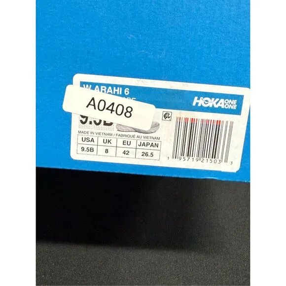 Hoka Arahi 6 Plein Air Blue Fog Running Shoes Sneakers 10.5