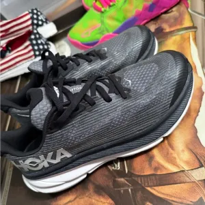 HOKA Black and Gray Running Shoes