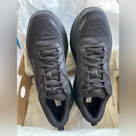 HOKA Bondi 8 Road-Running Shoes Men's 11.5 Black