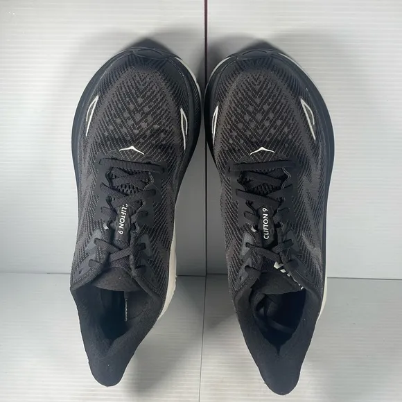 Hoka Clifton 9 - Men's Black Running Shoes