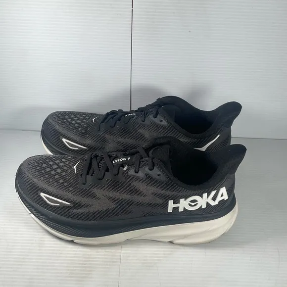 Hoka Clifton 9 - Men's Black Running Shoes