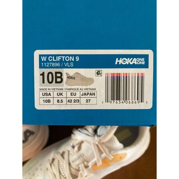 Hoka Clifton 9 Running Shoes Lightweight Cushioned Comfort Women's Size 10B