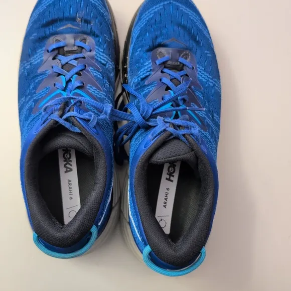 Hoka Gaviota 4 Arahi 6 Blue Running Shoes Size 10D