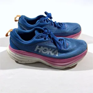 Hoka One Bondi 8 Womens Coastal Sky Road Running Hiking Sneakers Shoes Sz 9B